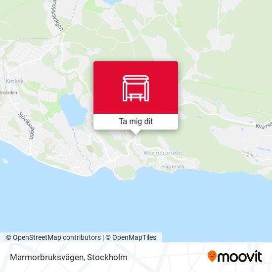 Marmorbruksvägen karta