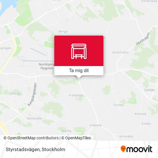 Styrstadsvägen karta