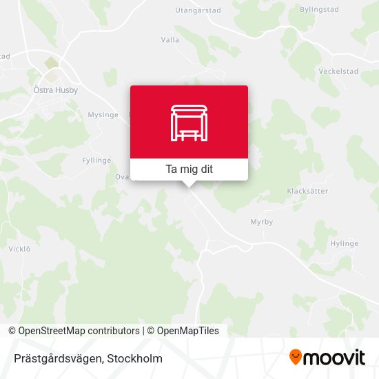 Prästgårdsvägen karta