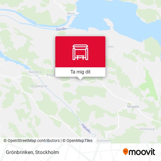 Grönbrinken karta