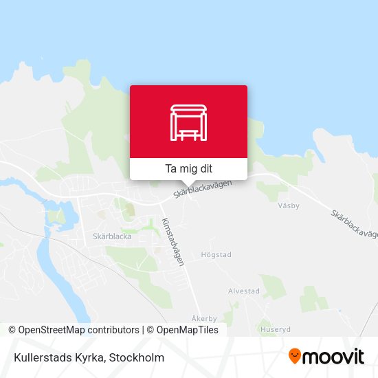 Kullerstads Kyrka karta