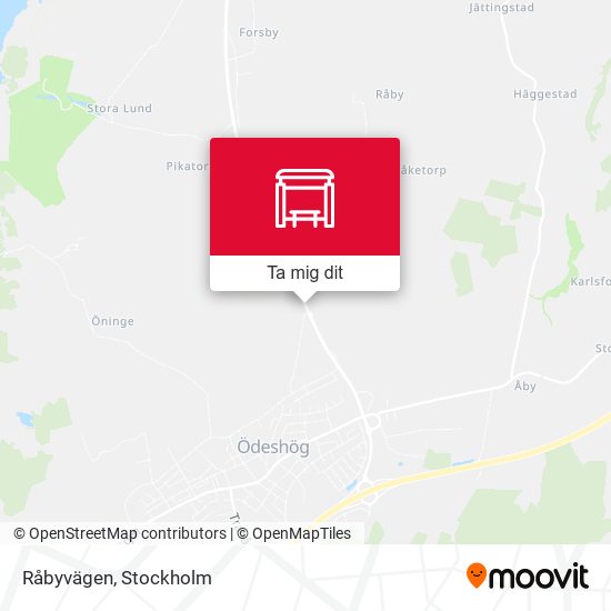 Råbyvägen karta