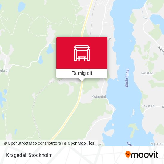 Krågedal karta