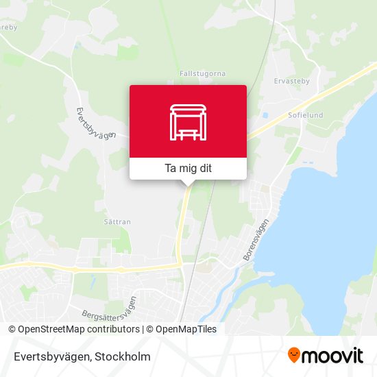 Evertsbyvägen karta