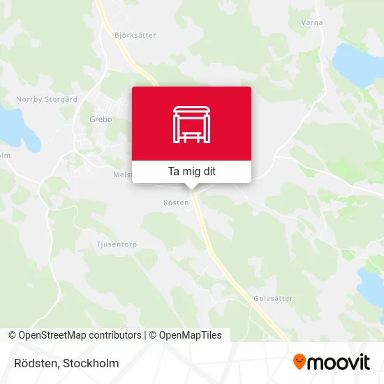 Rödsten karta