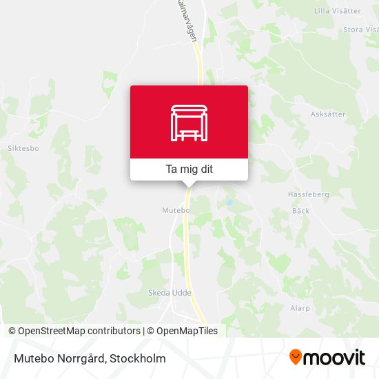 Mutebo Norrgård karta