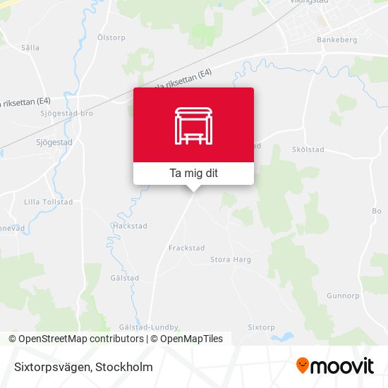 Sixtorpsvägen karta