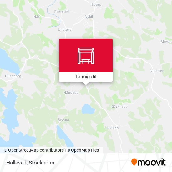 Hällevad karta