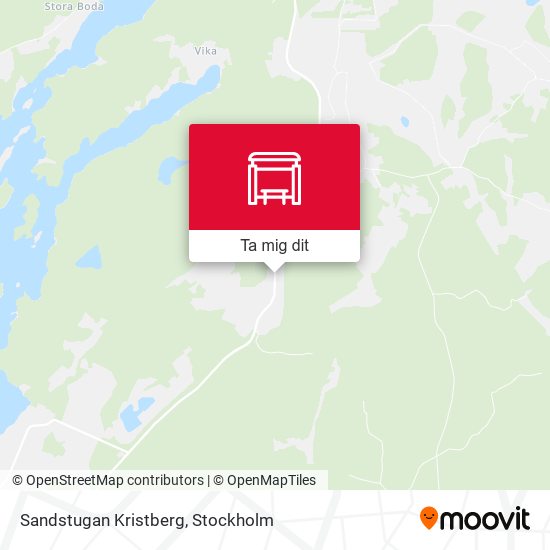 Sandstugan Kristberg karta