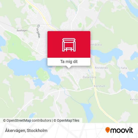 Åkervägen karta