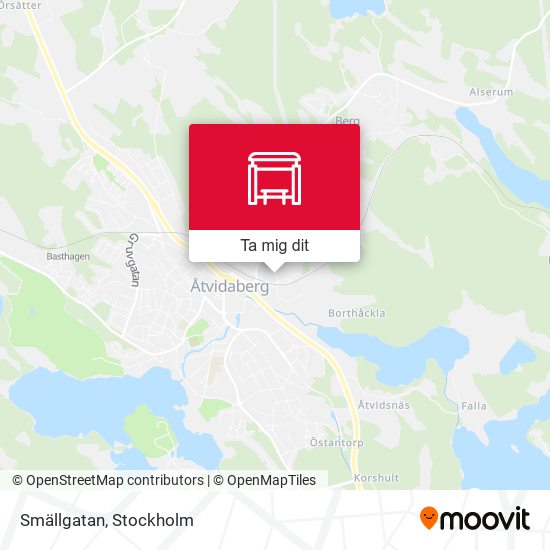 Smällgatan karta