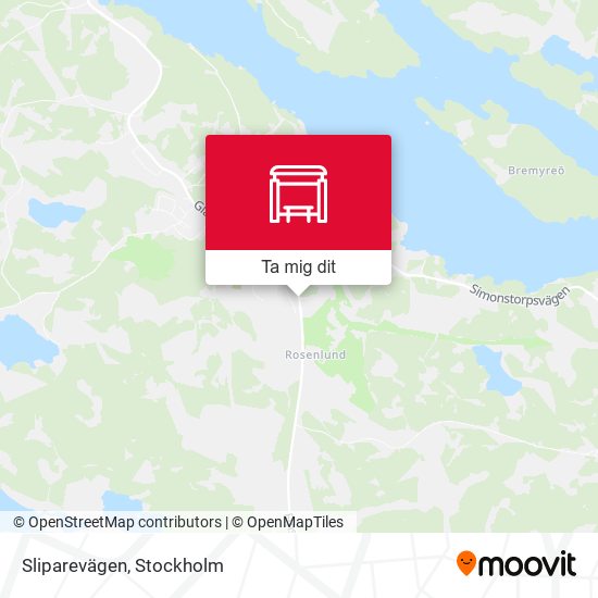 Sliparevägen karta