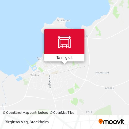 Birgittas Väg karta
