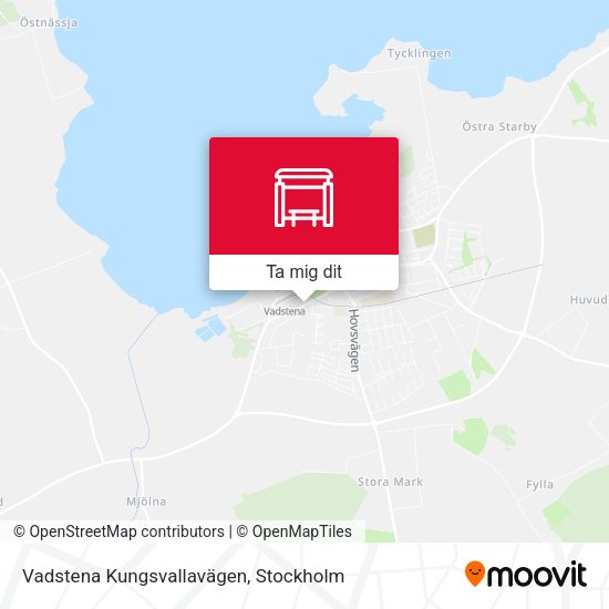Vadstena Kungsvallavägen karta