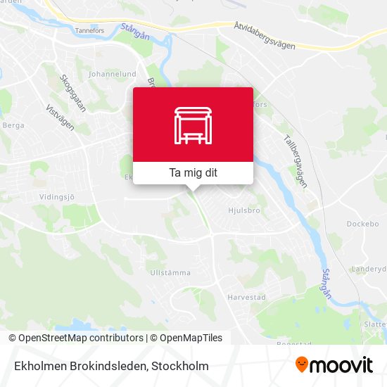 Ekholmen Brokindsleden karta