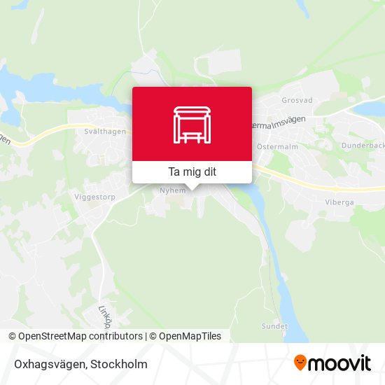 Oxhagsvägen karta