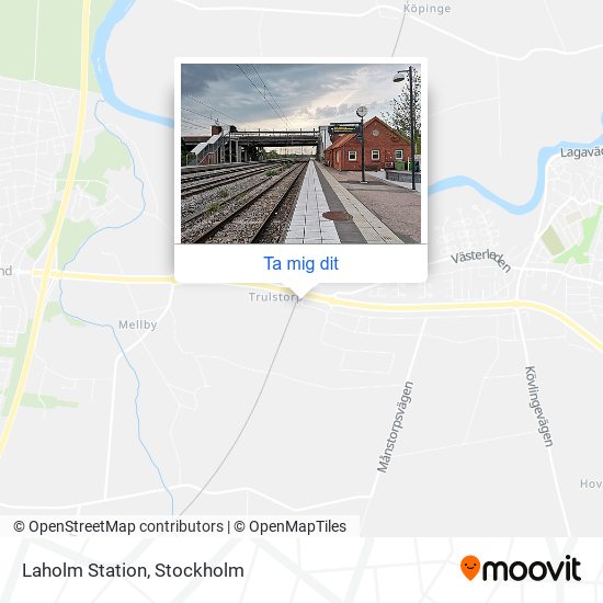 Laholm Station karta
