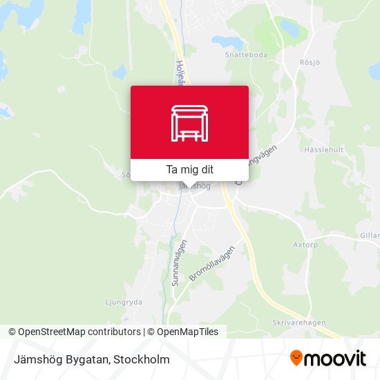 Jämshög Bygatan karta