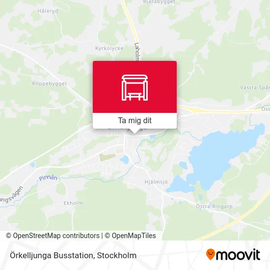 Örkelljunga Busstation karta