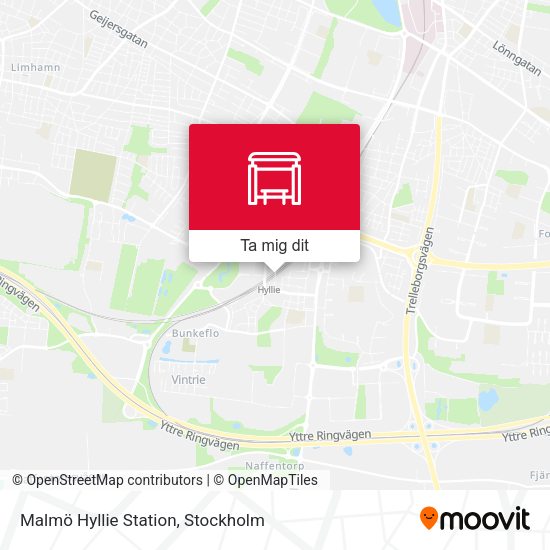 Malmö Hyllie Station karta