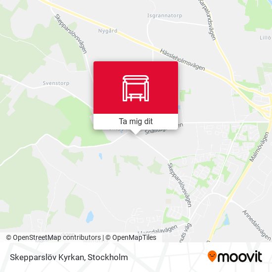 Skepparslöv Kyrkan karta