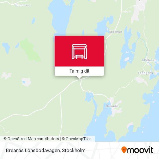 Breanäs Lönsbodavägen karta