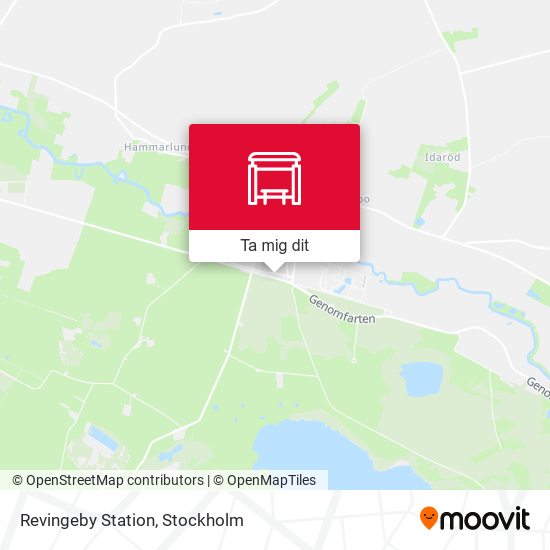 Revingeby Station karta