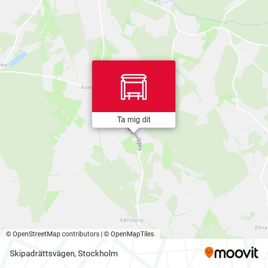 Skipadrättsvägen karta