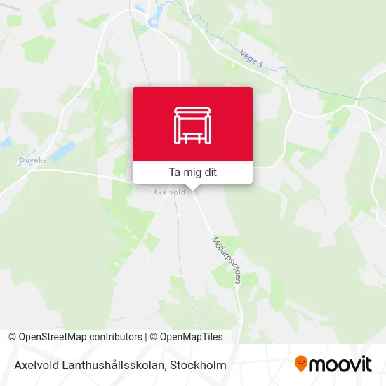 Axelvold Lanthushållsskolan karta