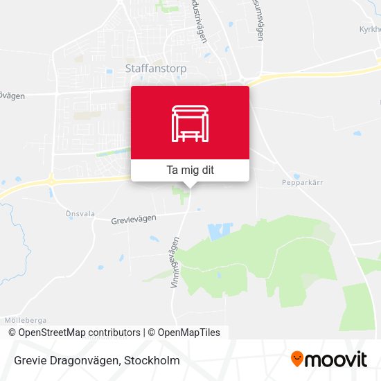 Grevie Dragonvägen karta