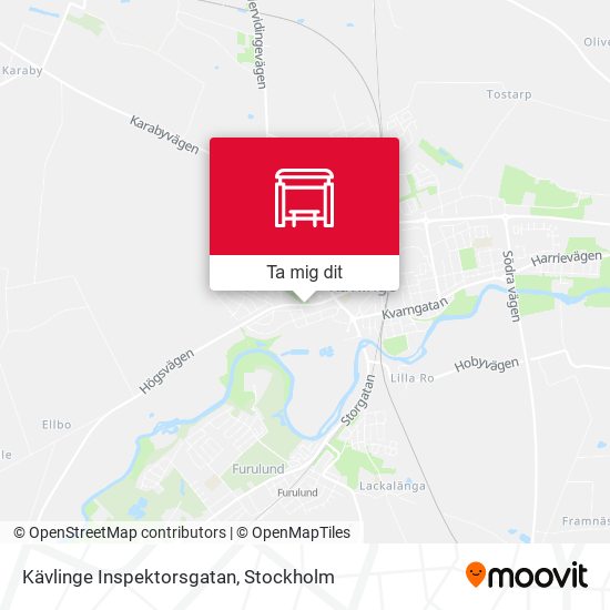 Kävlinge Inspektorsgatan karta