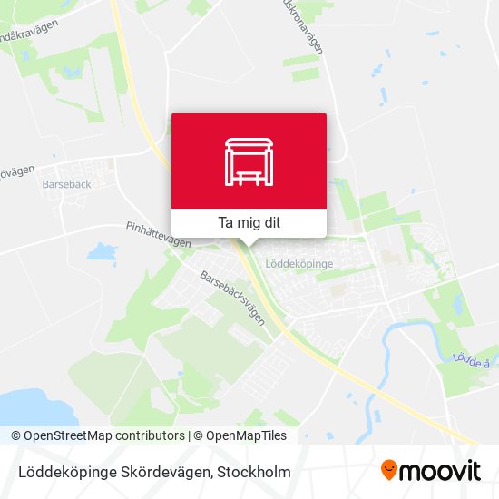Löddeköpinge Skördevägen karta