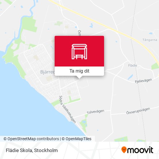 Flädie Skola karta