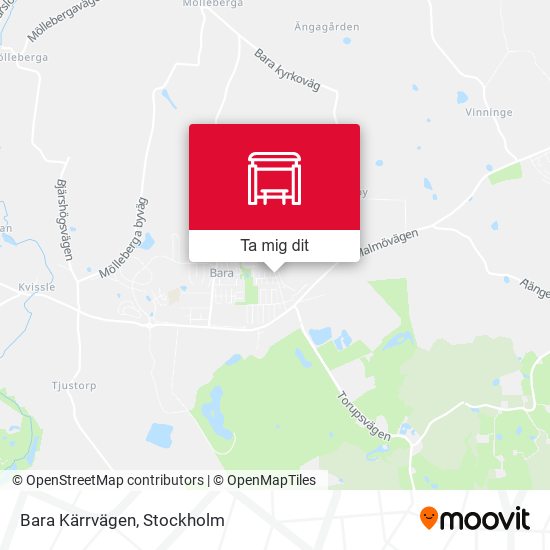 Bara Kärrvägen karta