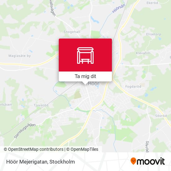 Höör Mejerigatan karta