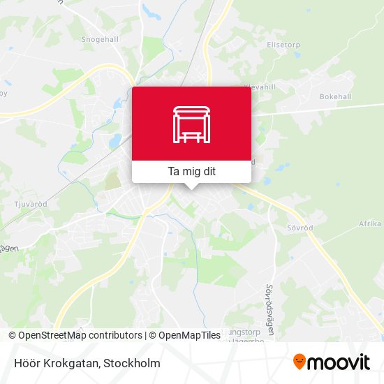 Höör Krokgatan karta