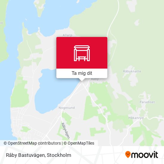 Råby Bastuvägen karta