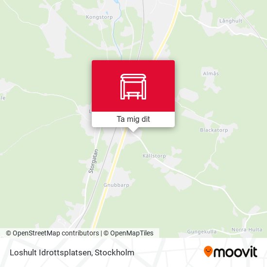 Loshult Idrottsplatsen karta