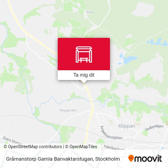 Gråmanstorp Gamla Banvaktarstugan karta