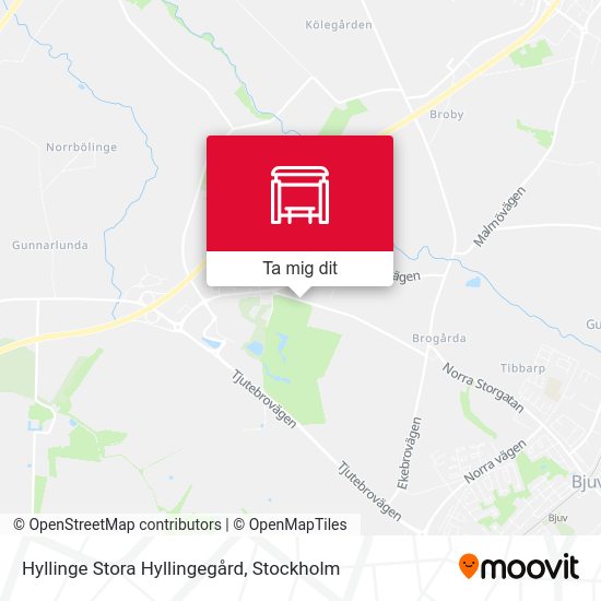 Hyllinge Stora Hyllingegård karta