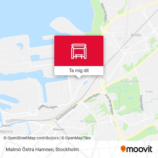 Malmö Östra Hamnen karta