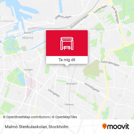 Malmö Stenkulaskolan karta