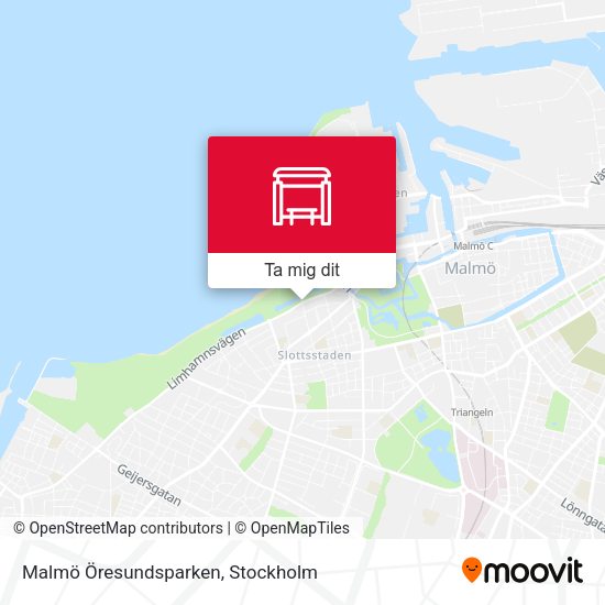 Malmö Öresundsparken karta