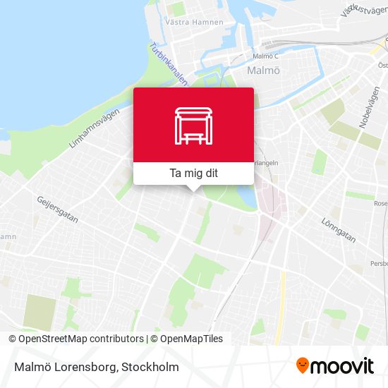 Malmö Lorensborg karta