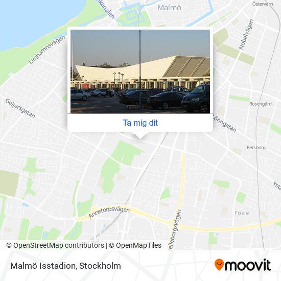 Malmö Isstadion karta