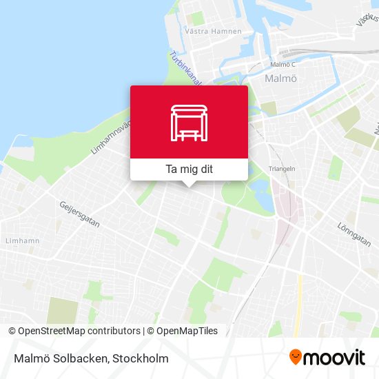 Malmö Solbacken karta