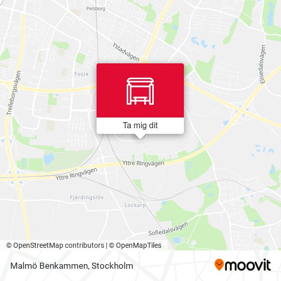 Malmö Benkammen karta