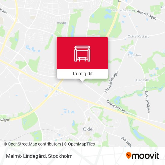 Malmö Lindegård karta