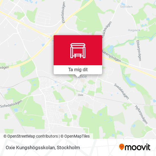 Oxie Kungshögsskolan karta