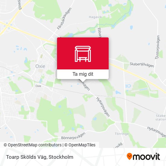 Toarp Skölds Väg karta